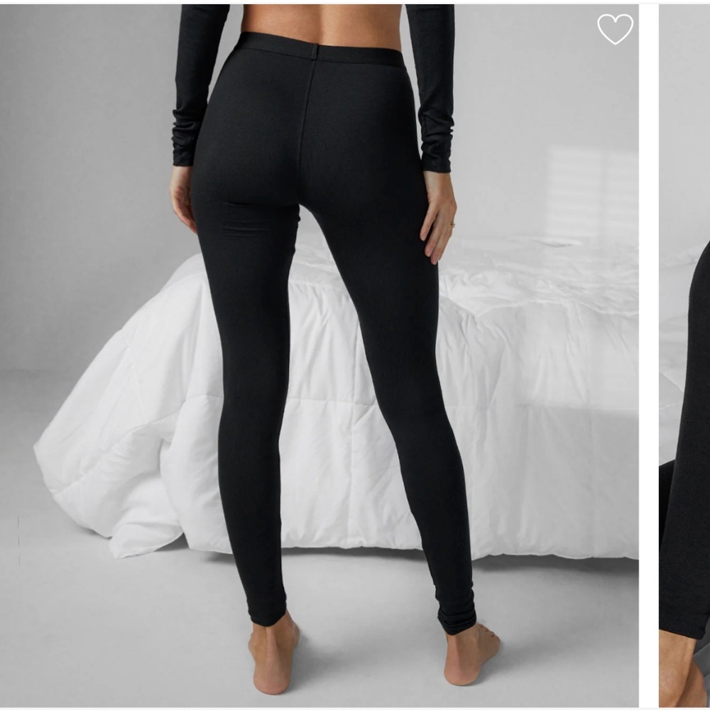 LUNYA BNWT Soft Modal Rib Legging in Immersed Black Size M